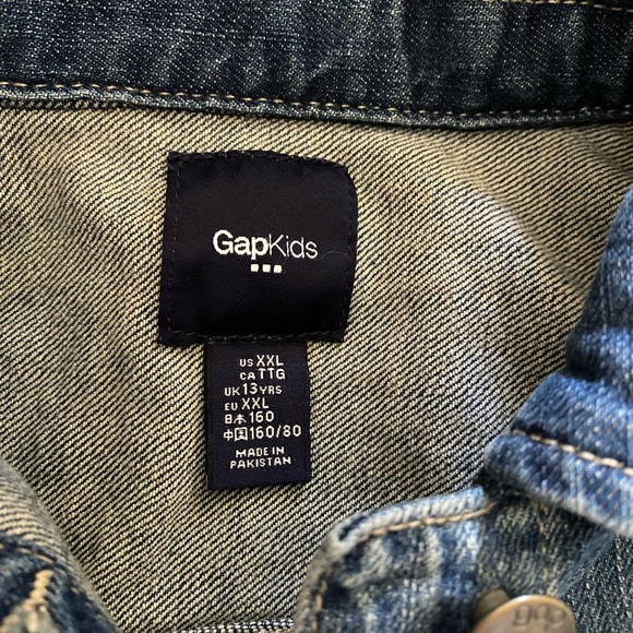 Gap Kids Medium Wash Denim Jacket Size XXL - Girls - Picture 2 of 7